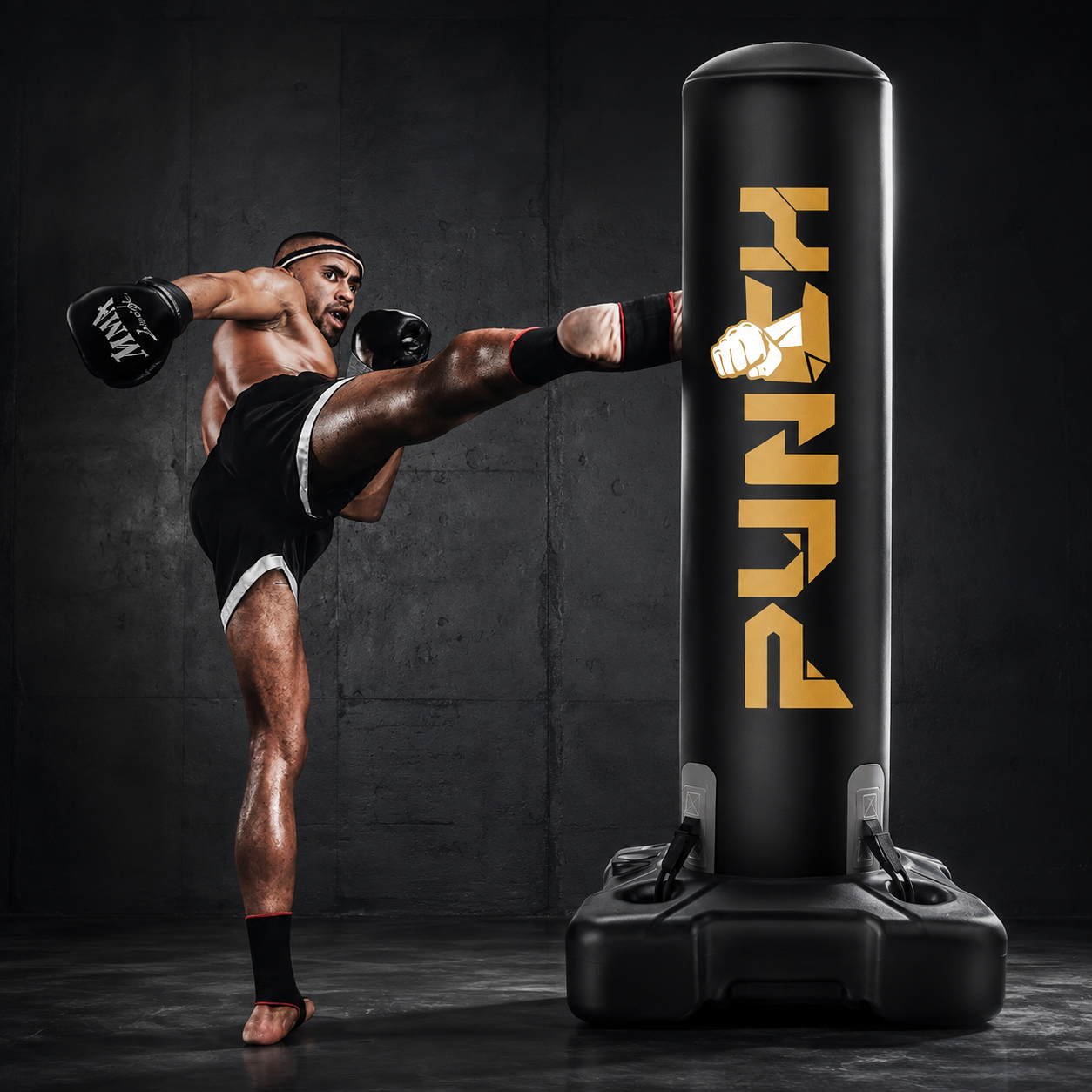 KORVYNT StrikeCore Freestanding Punching Bag Set