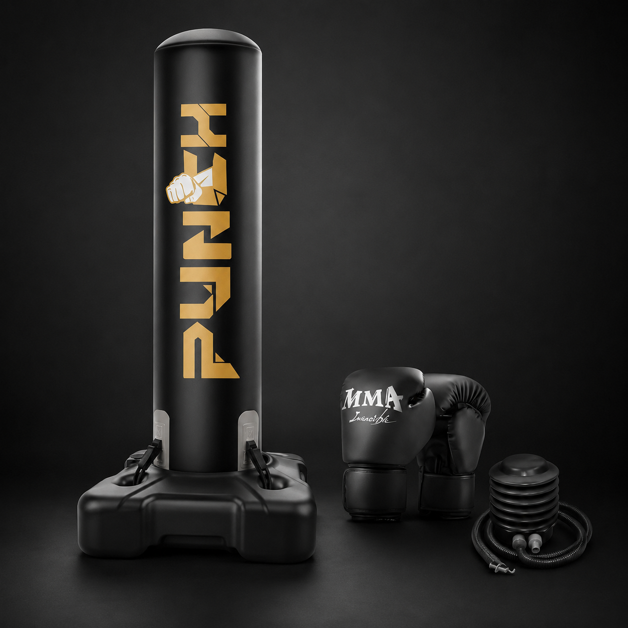 KORVYNT StrikeCore Freestanding Punching Bag Set